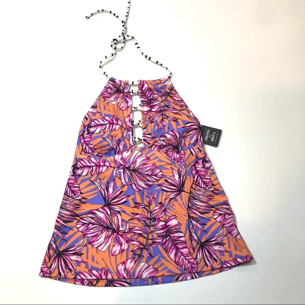 Salt+Cove Juniors' Hawaii Printed Tankini Swim Top